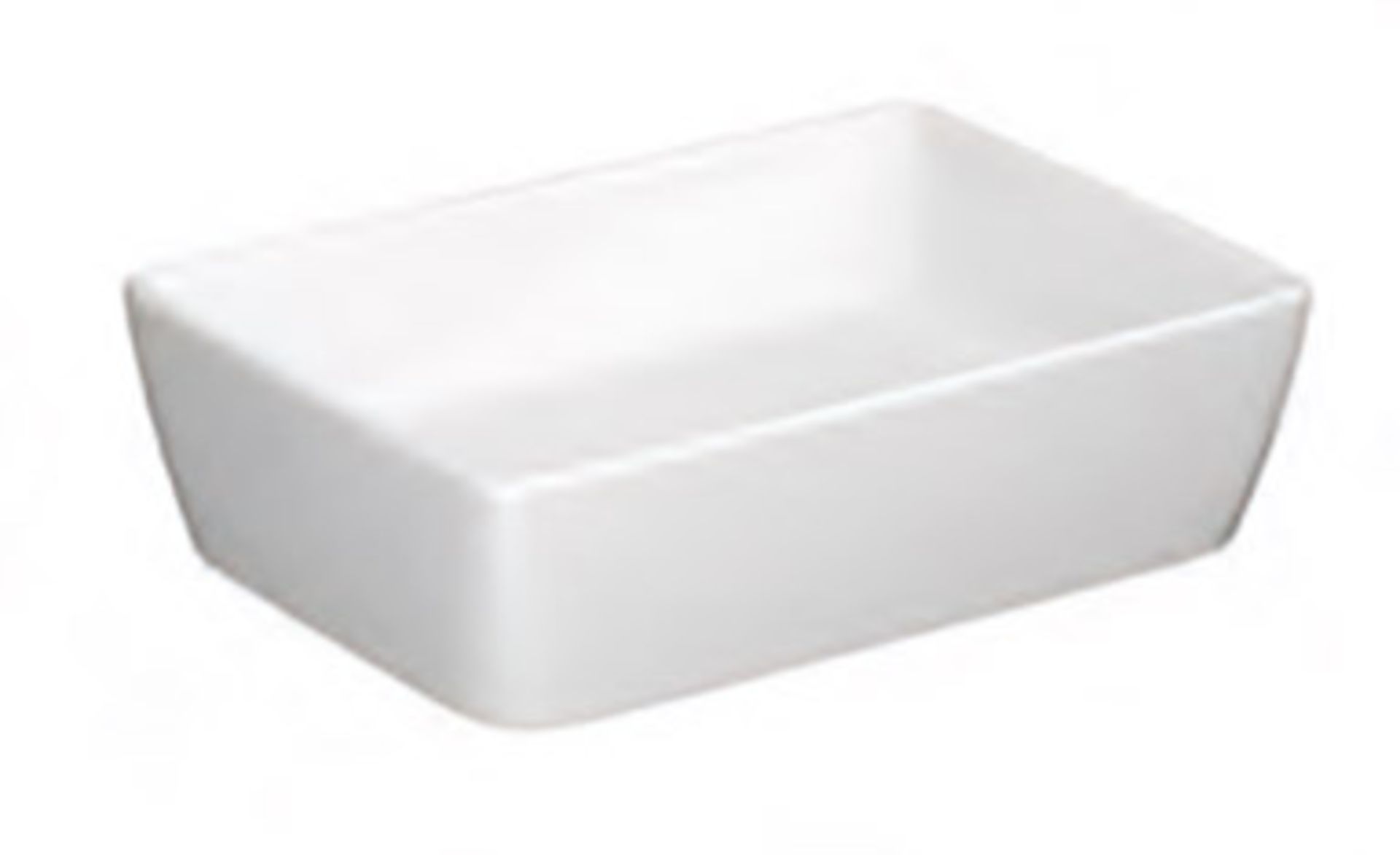 1 x Synergy Berg Countertop Ceramic 600mm Wash Basin With Free Flow Waste - New Stock - RRP £133 - Image 6 of 6