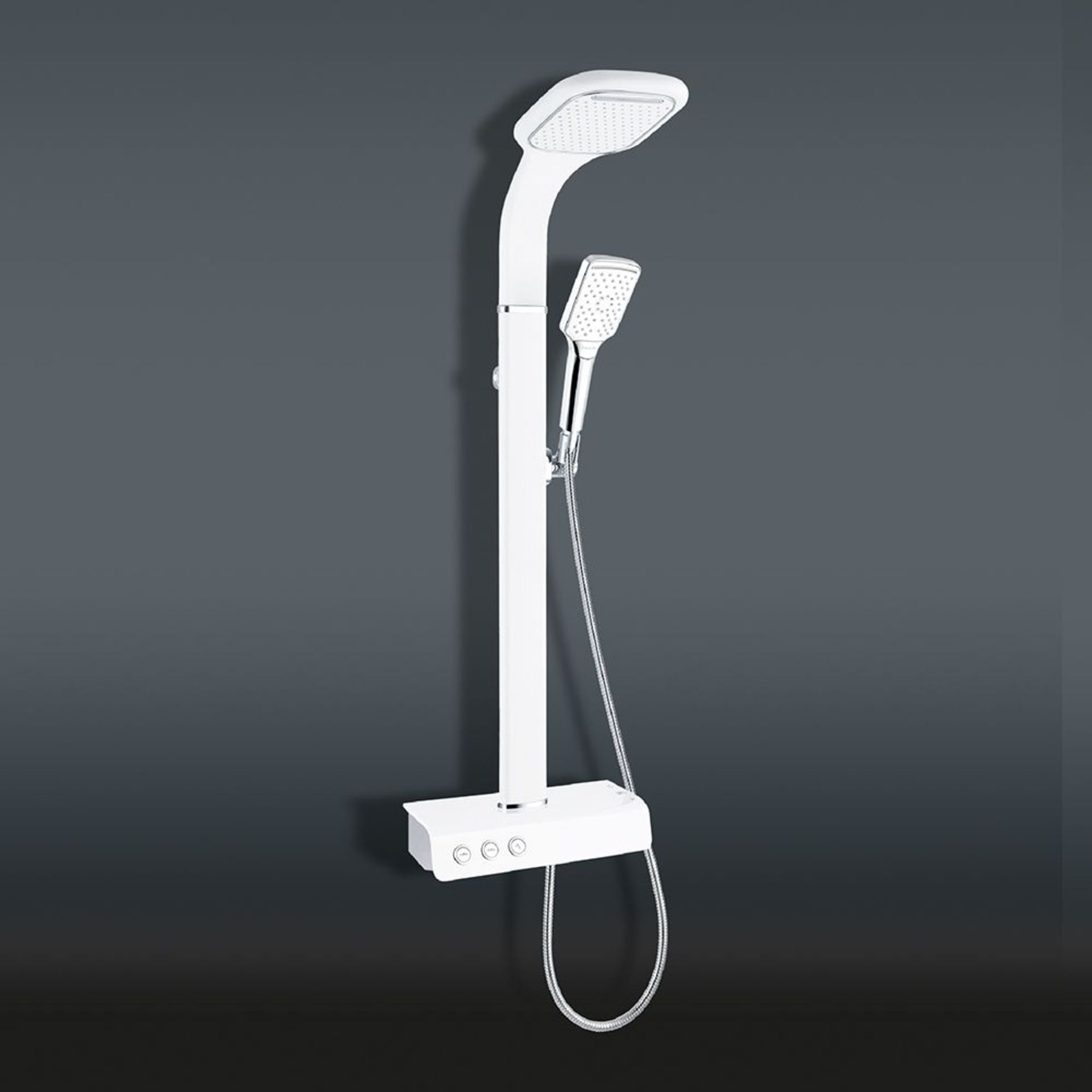 1 x Synergy Nubian White Thermostatic Shower Panel Kit and Handset - New Boxed Stock - RRP £549!