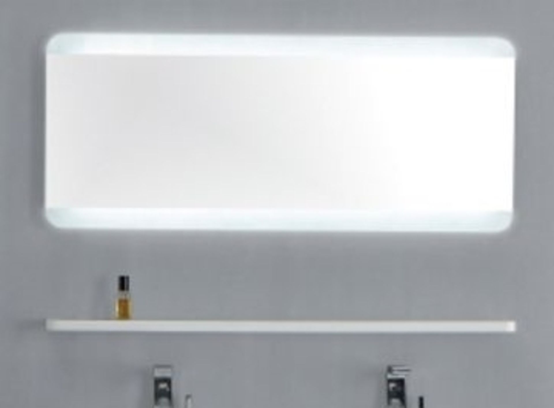 1 x Austin Bathrooms EDGE Backlit 600mm Illuminated Wall Mirror With No Touch Sensors RRP £230