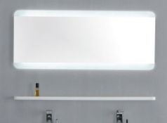 1 x Austin Bathrooms EDGE Backlit 1000mm Illuminated Wall Mirror With No Touch Sensors, Rounds Edges