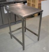 1 x Stainless Steel Prep Table - Size: H87 x W55 x D70 cms
