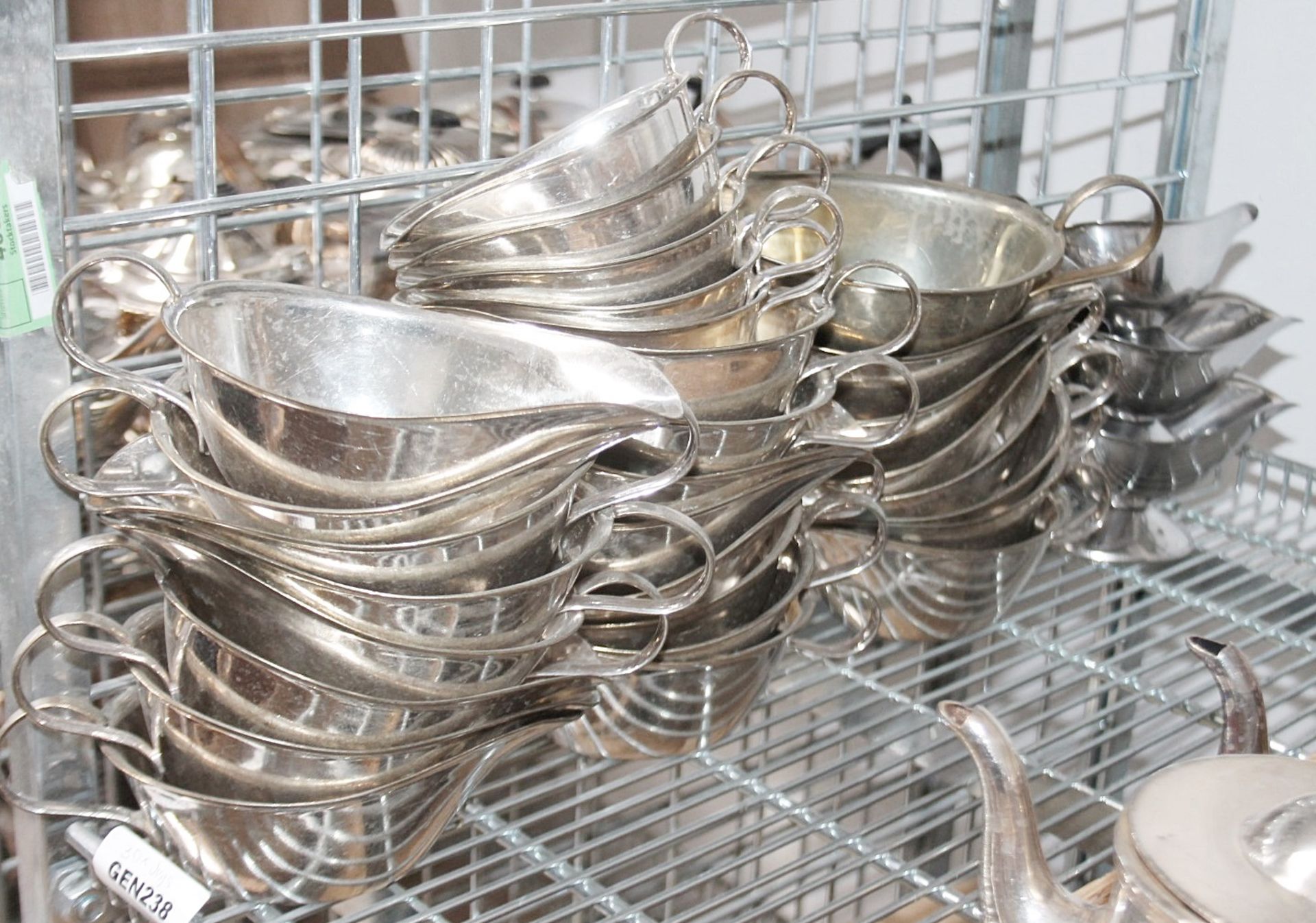 30 x Assorted Silver-Plated Sauce Boats - The Majority Strong and Woodhatch Branded - Recently - Image 3 of 8