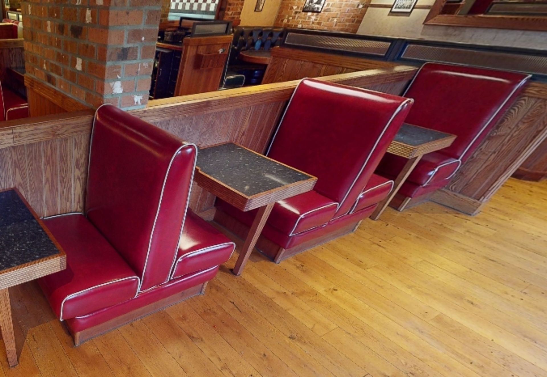 Selection of Single Seating Benches and Dining Tables to Seat Upto 8 Persons - Retro - 1950's - Image 7 of 9