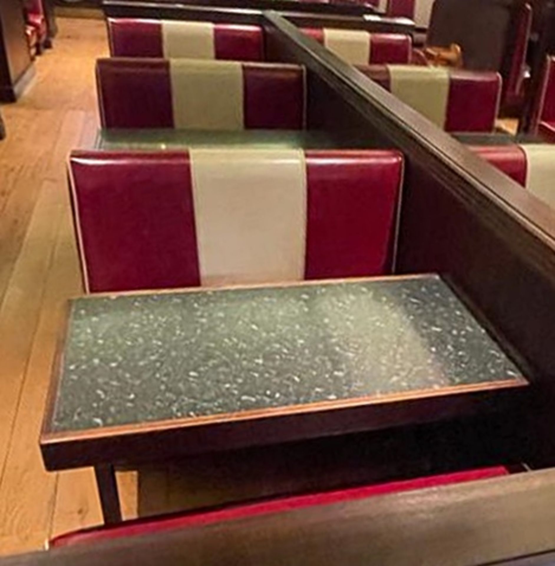 Selection of Double Seating Benches and Dining Tables to Seat Upto 12 Persons - Retro 1950's - Image 2 of 4