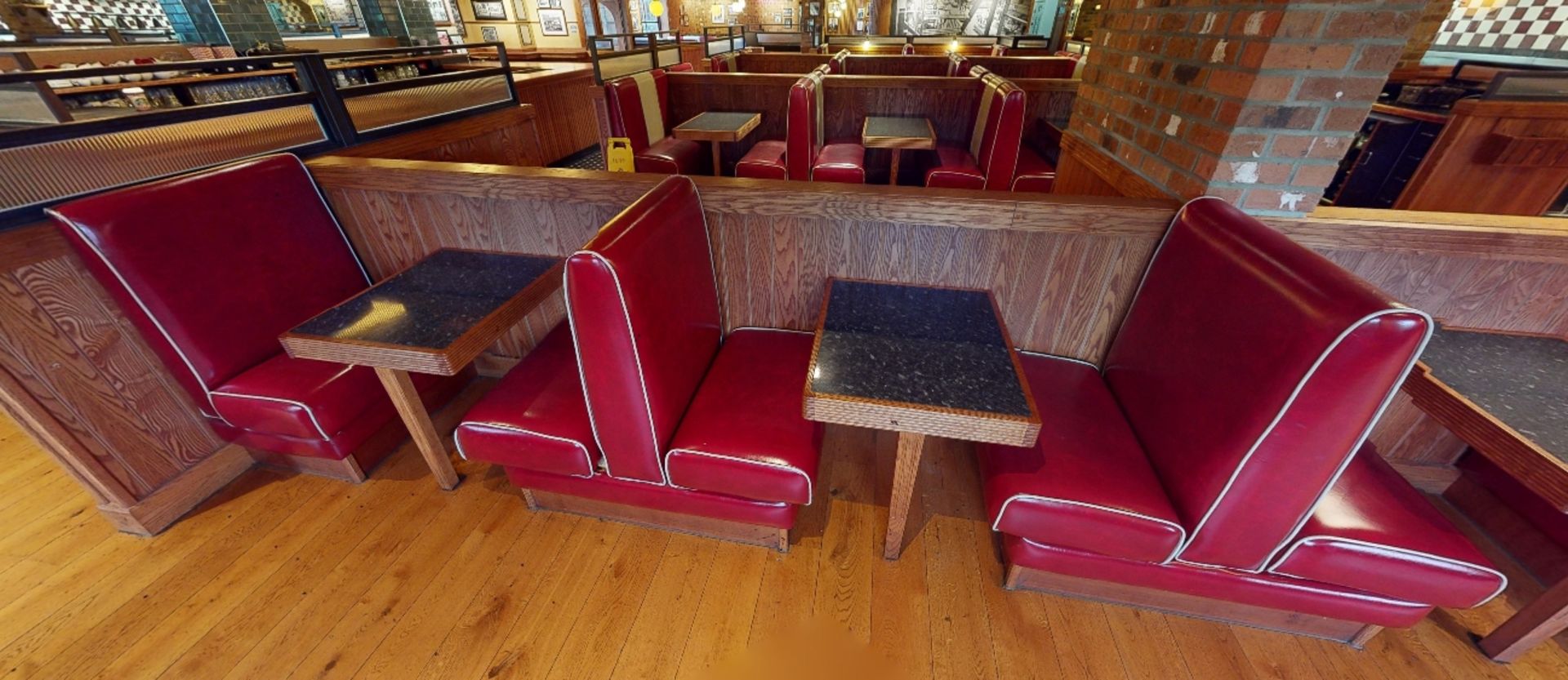 Selection of Single Seating Benches and Dining Tables to Seat Upto 8 Persons - Retro - 1950's - Image 4 of 9