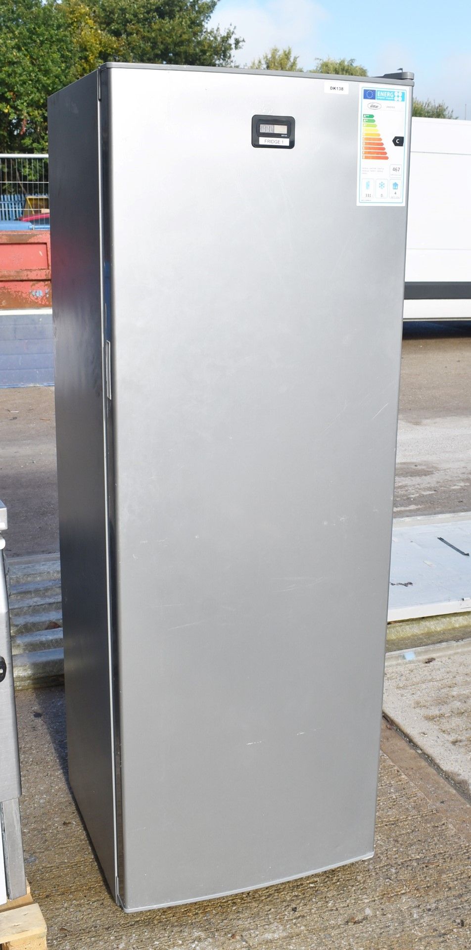 1 x Elstar Upright Commercial Refridgerator With Silver Finish - Model ARR350S - Image 3 of 8