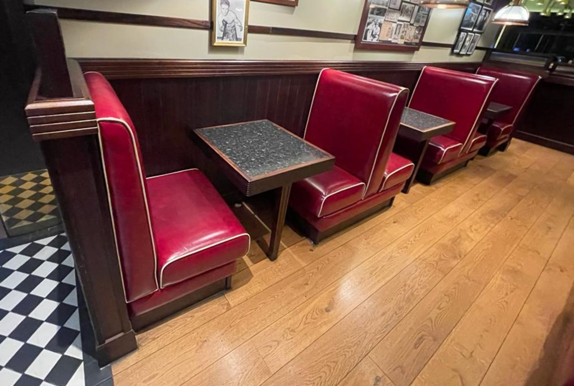 Selection of Single Seating Benches and Dining Tables to Seat Upto 6 Persons - Retro 1950's American - Image 4 of 4