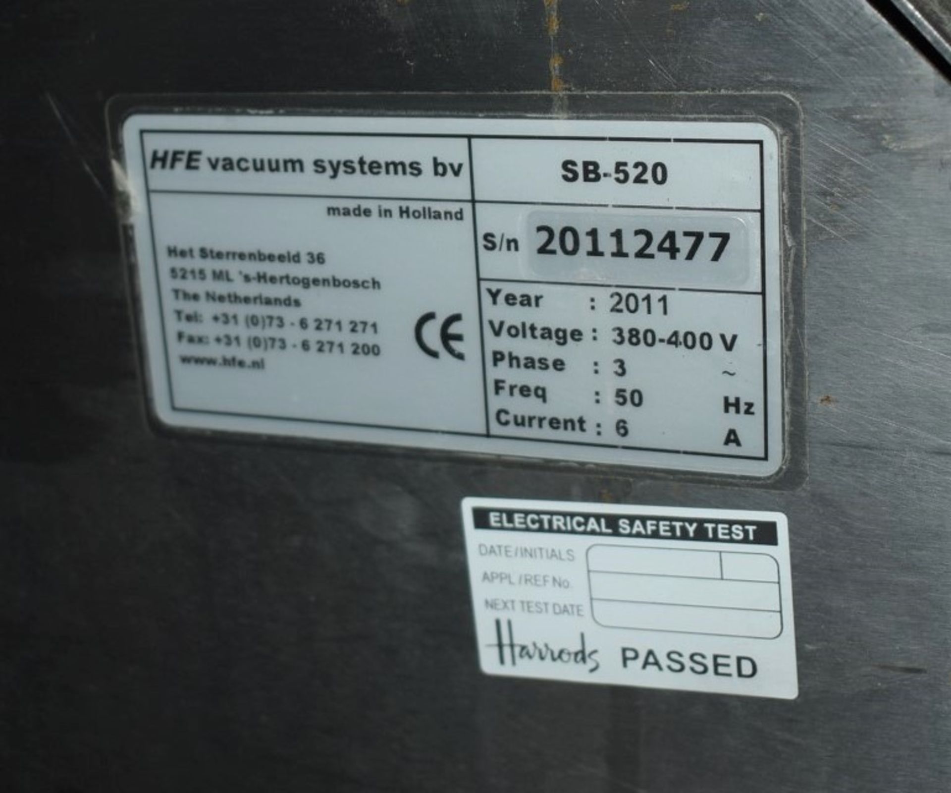 1 x Turbovac Vacuum Packer - Model SB520 - 3 Phase - Recently Removed From a Restaurant - Image 4 of 4