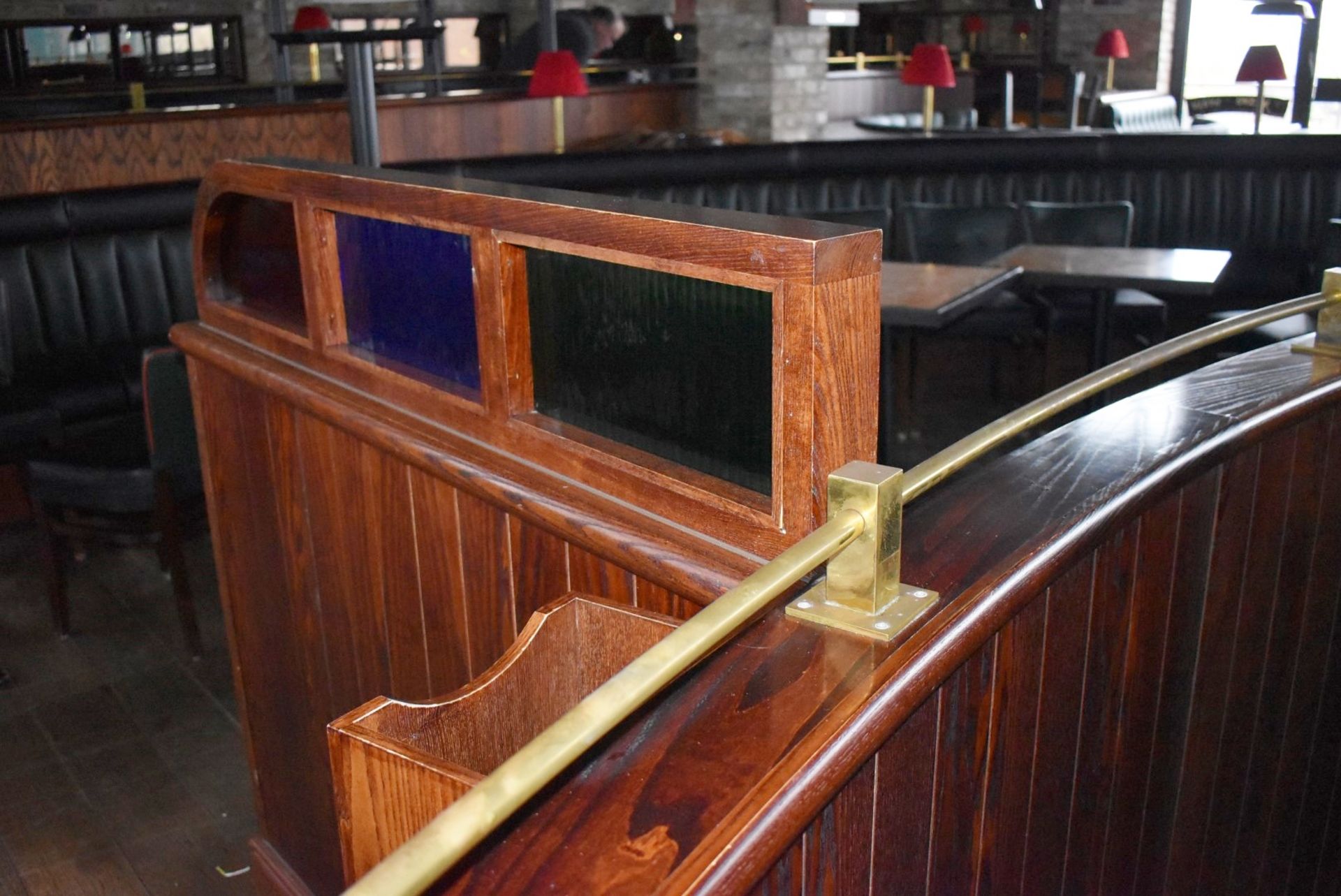 1 x Contemporary Restaurant Reception Counter With Rear Back Panel - Image 15 of 15