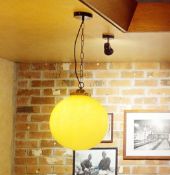 4 x Commercial Industrial-style Globe Ceiling Light Fittings - From a Popular American Diner - CL800