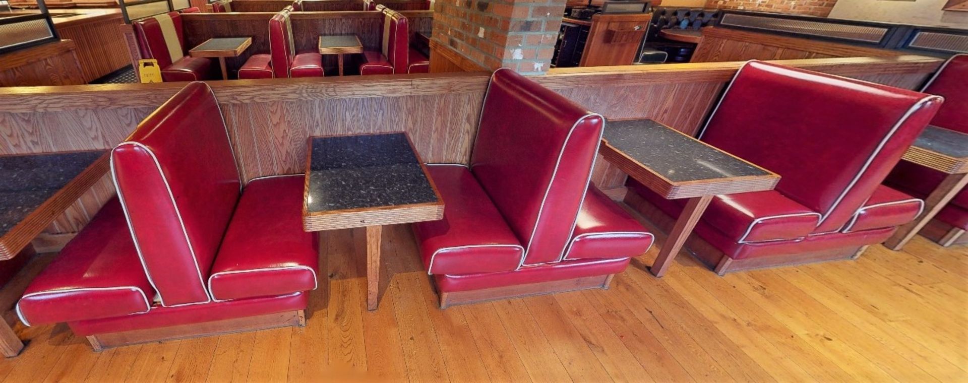 Selection of Single Seating Benches and Dining Tables to Seat Upto 8 Persons - Retro - 1950's - Image 2 of 9