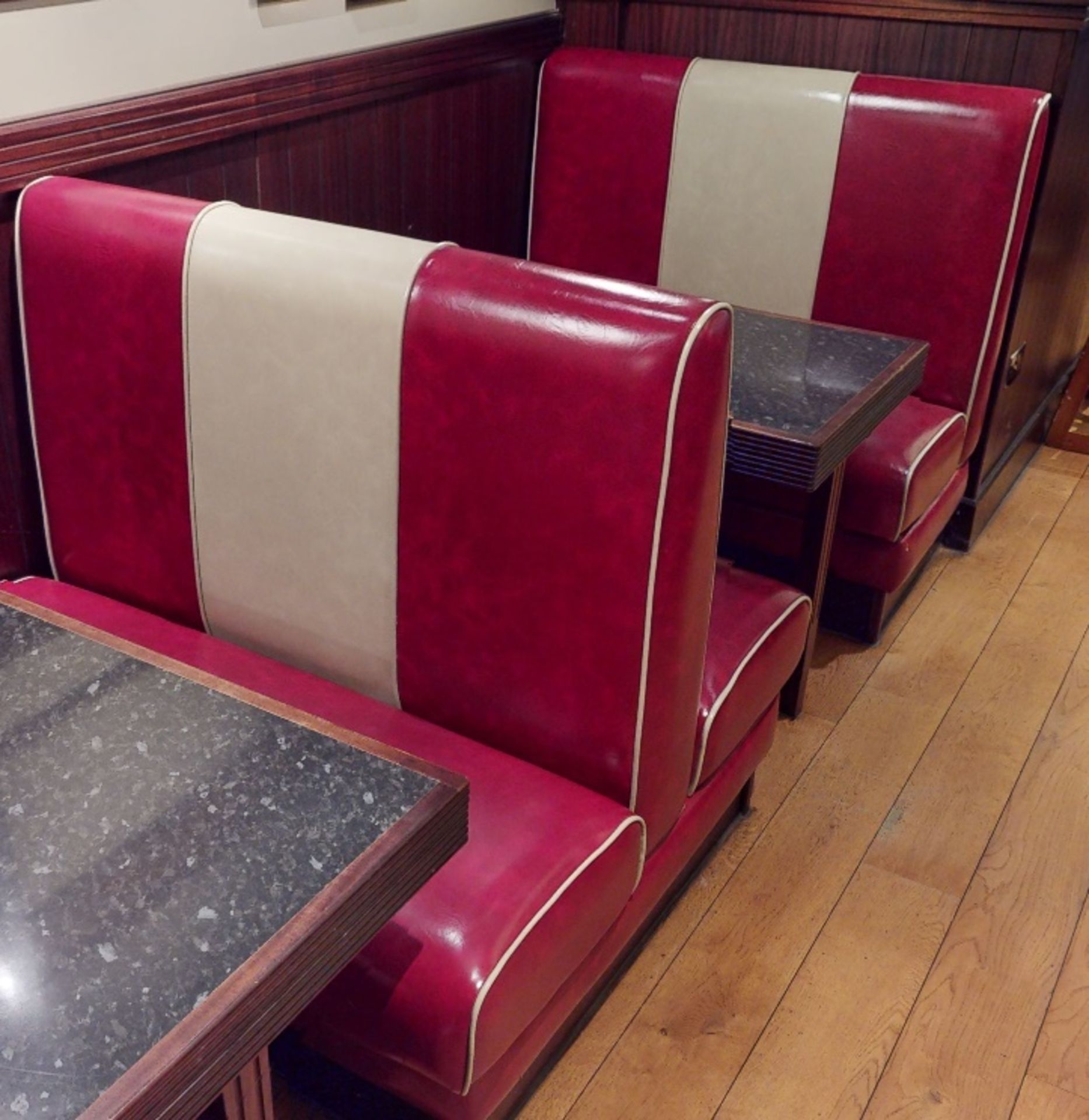 Selection of Double Seating Benches and Dining Tables to Seat Upto 12 Persons - Retro 1950's - Image 3 of 3
