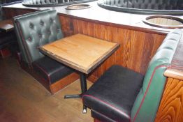 3 x Sections of Restaurant Single Seat Booth Seating With 2 x Tables