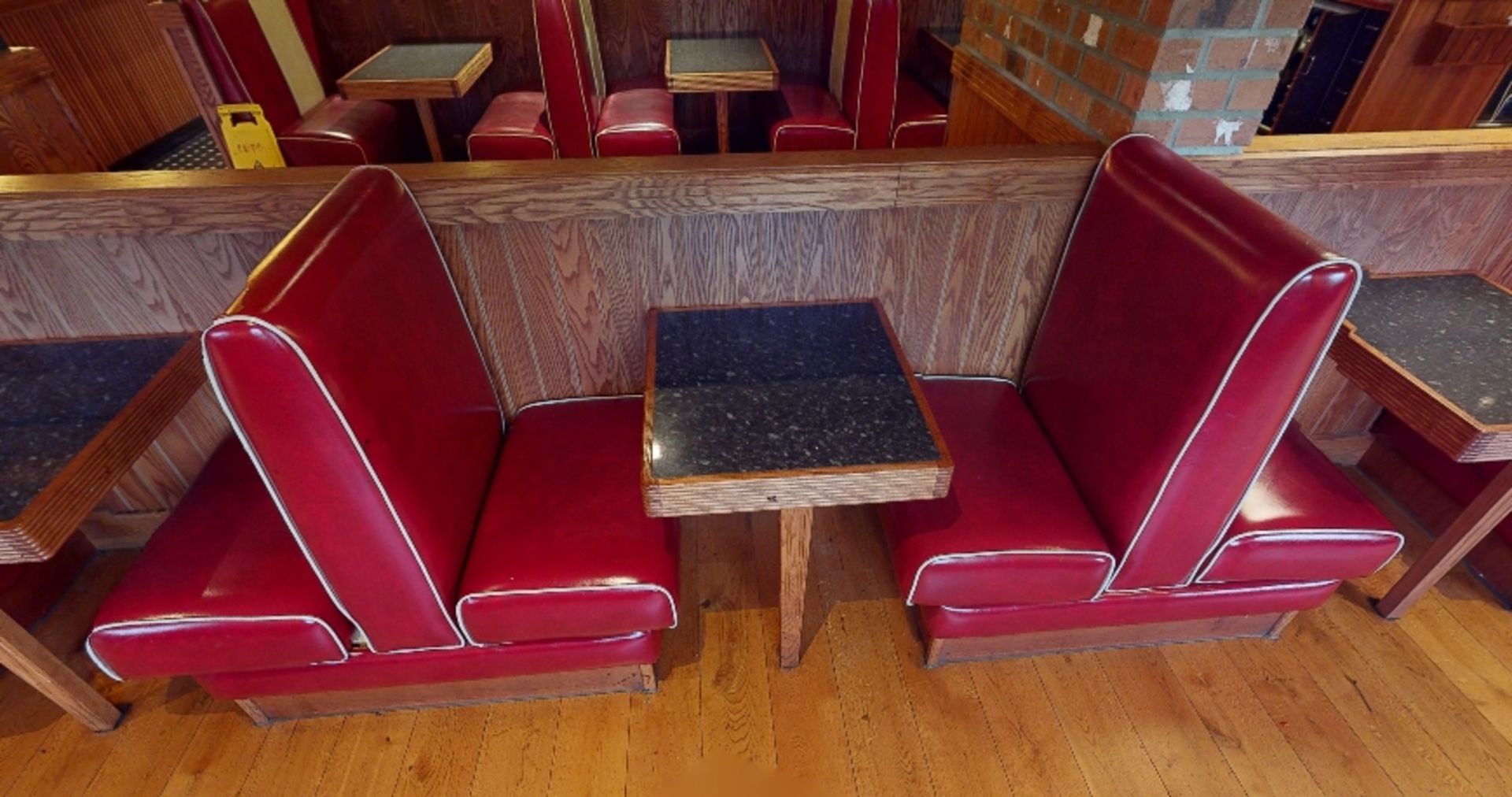Selection of Single Seating Benches and Dining Tables to Seat Upto 8 Persons - Retro - 1950's - Image 6 of 9