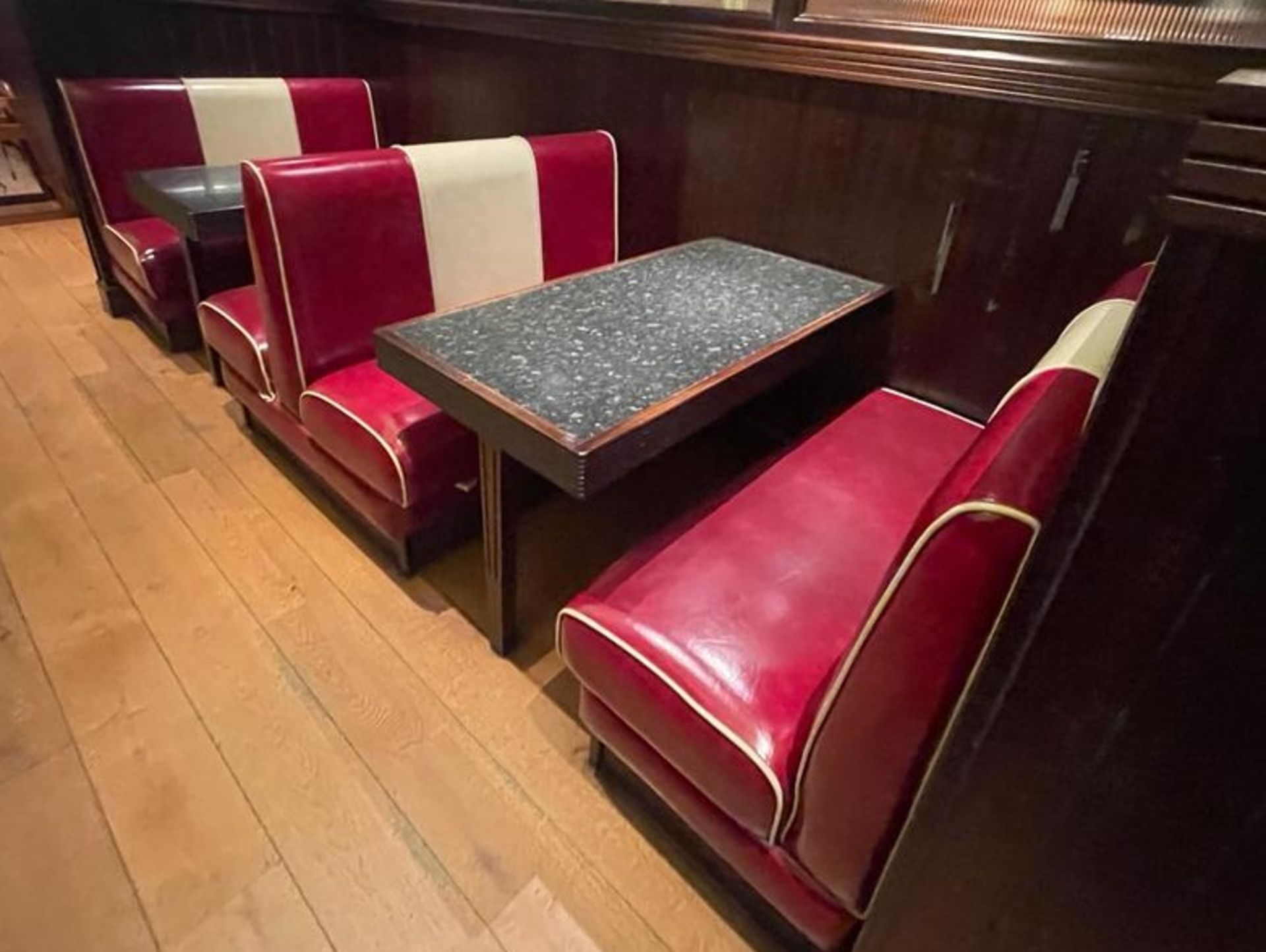 Selection of Double Seating Benches and Dining Tables to Seat Upto 8 Persons - Retro 1950's American
