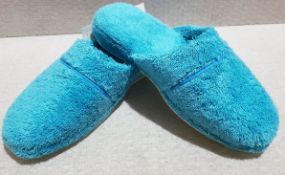 1 x PRATESI Panofole Turquoise Terry Cotton Slippers Size 38/39 - Original Price £200.00