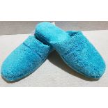 1 x PRATESI Panofole Turquoise Terry Cotton Slippers Size 38/39 - Original Price £200.00