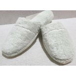 1 x PRATESI Panofole Lunar Grey Terry Cotton Slippers Size 40/41 - Original Price £200.00