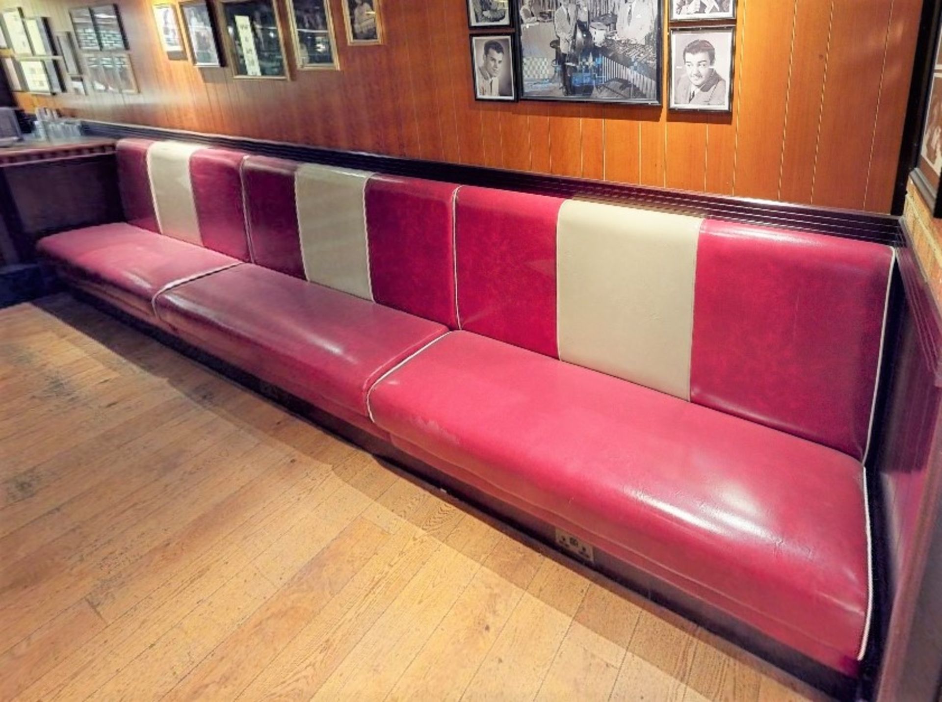 Large Collection of Restaurant Seating Benches and Tables From a Popular 1950's Inspired Italian- - Image 6 of 7