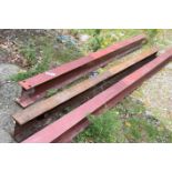 2 x Universal RSJ Steel Beams - Size: 303x10x20cms - Good Condition - CL007 - Location: Stockport