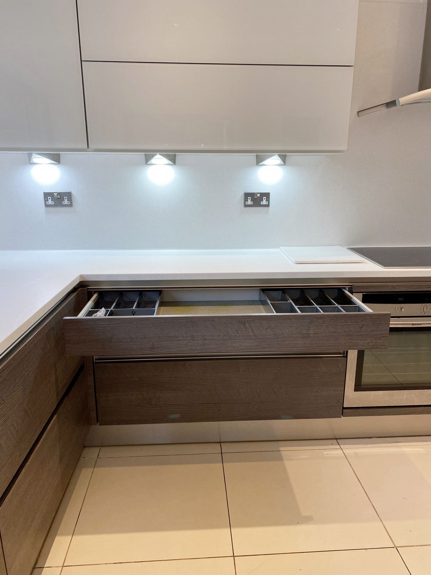 Bespoke Fitted Premium RWK German Kitchen With NEFF Appliances, Corian Worktops And Central Island - Image 9 of 30
