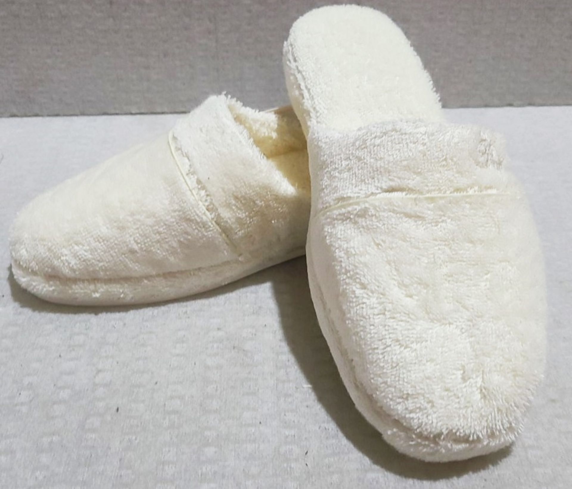 1 x PRATESI Panofole Off White Terry Cotton Slippers Size 40/41 - Original Price £200.00 - Image 4 of 5