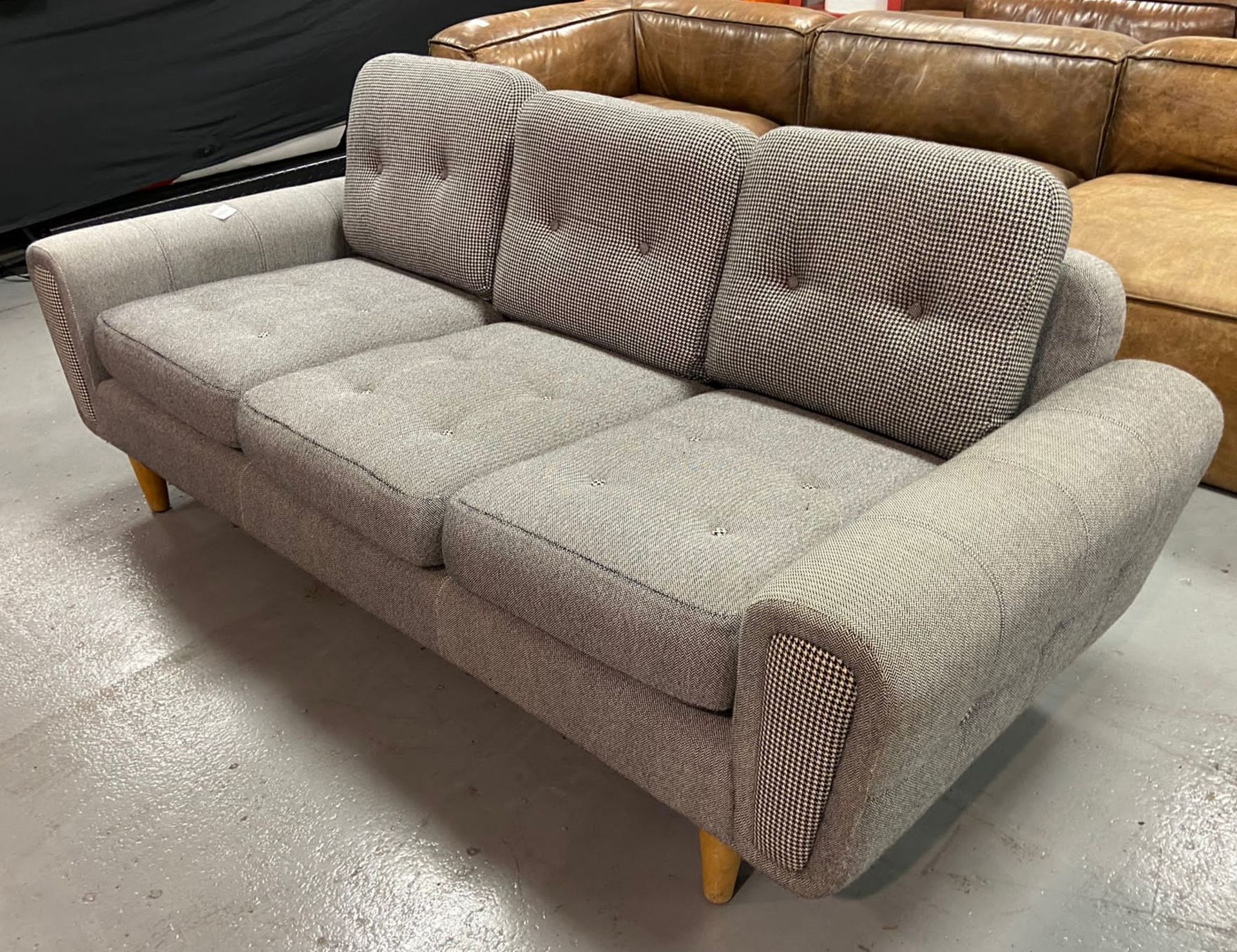 1 x Designer Three Seater Sofa by Muuto - Upholstered in Patterned Fabric - Approx RRP £4,500 - Image 6 of 9