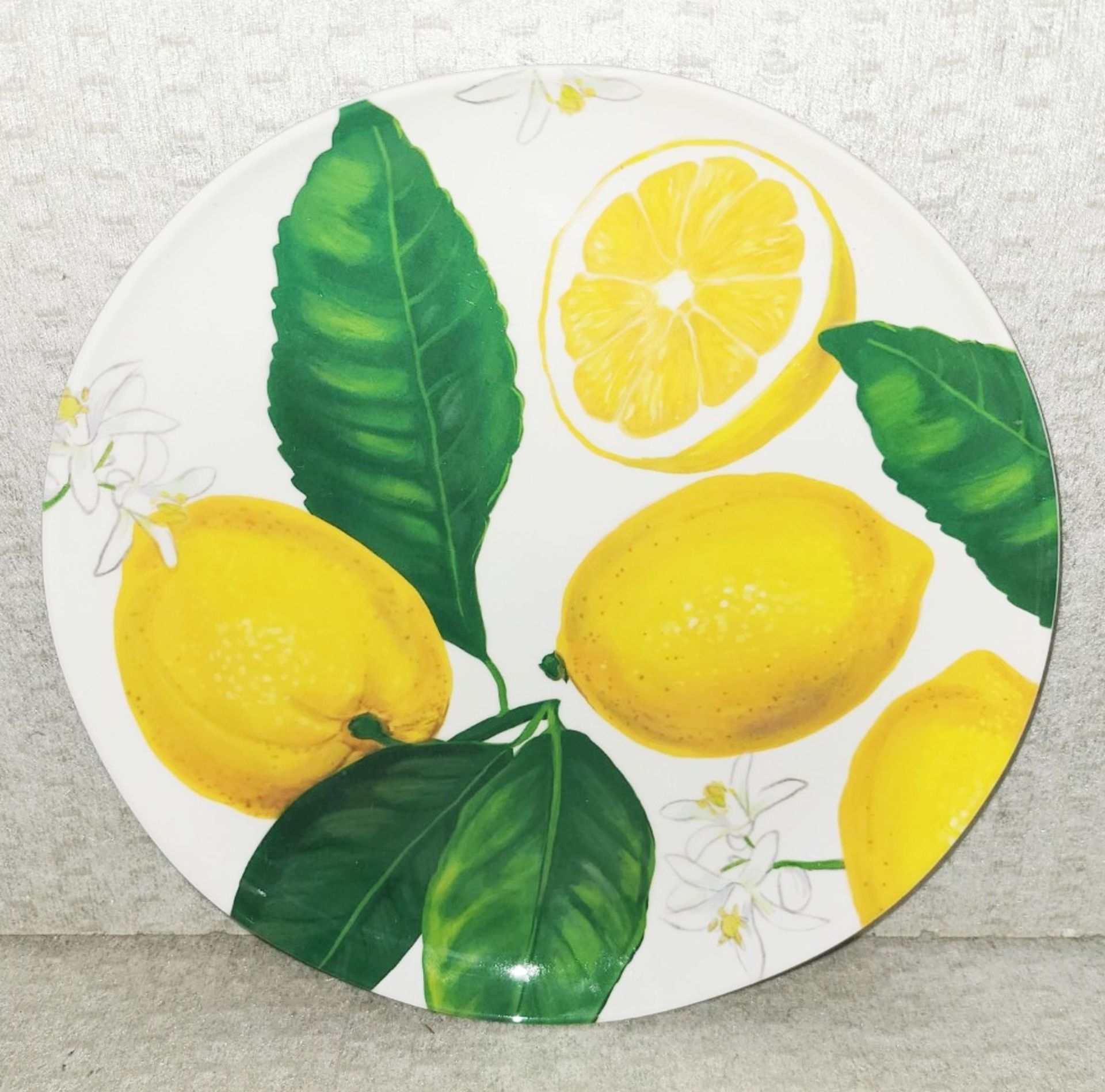 Set Of 6 x Eddingtons 'Lemon Fresh' Shatterproof Melamine Side Plates (21cm) - Original Price £42.00