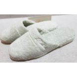 1 x PRATESI Panofole Lunar Grey Terry Cotton Slippers Size 38/39 - Original Price £200.00