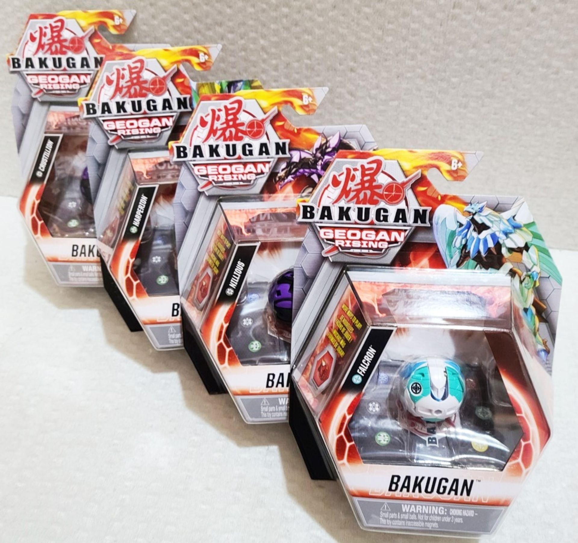 4 x BAKUGAN Bakugan Geogan Rising - Core Collectible Action Figures - Image 7 of 8
