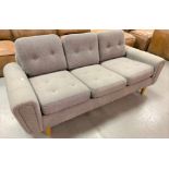 1 x Designer Three Seater Sofa by Muuto - Upholstered in Patterned Fabric - Approx RRP £4,500