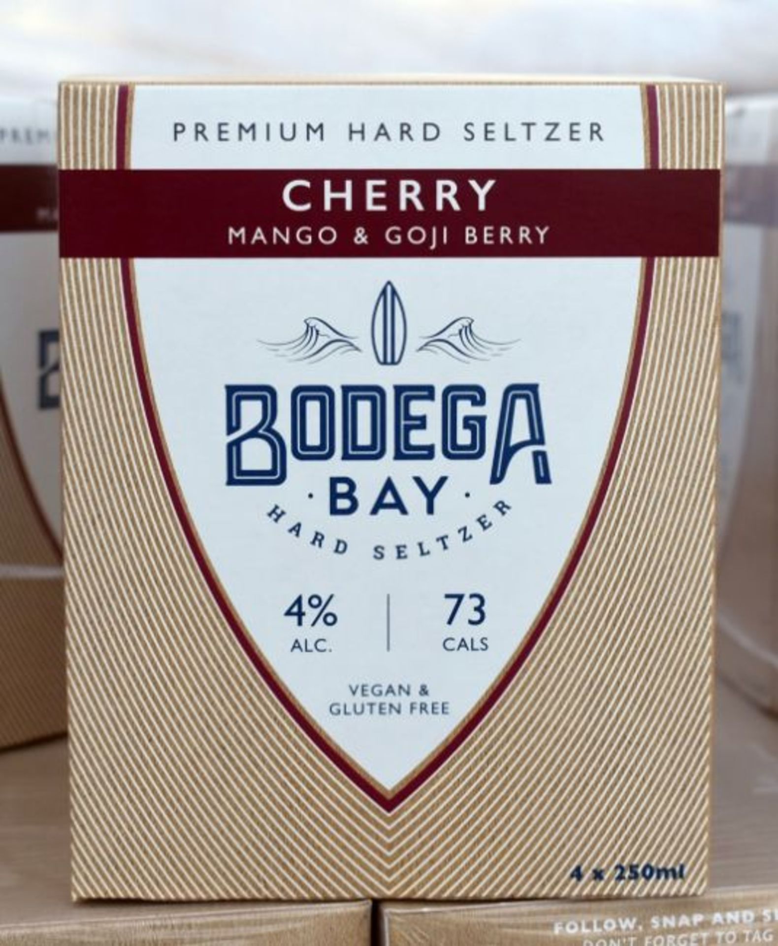 24 x Bodega Bay Hard Seltzer 250ml Alcoholic Sparkling Water Drinks - Cherry Mango & Goji Berry - Image 5 of 7