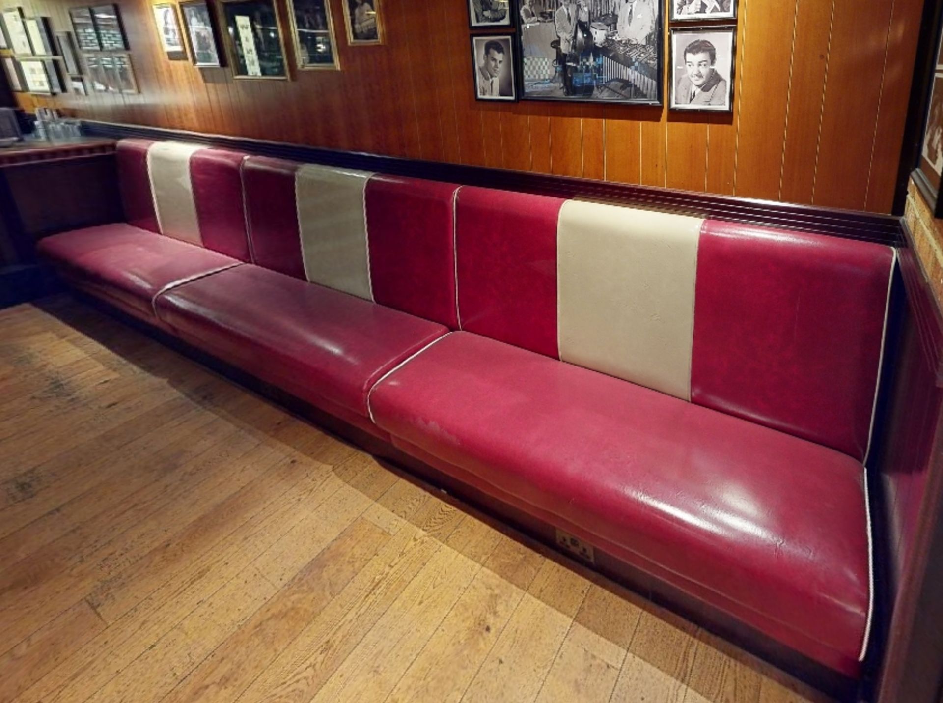 Large Collection of Restaurant Seating Benches and Tables From a Popular 1950's Inspired Italian- - Image 7 of 7