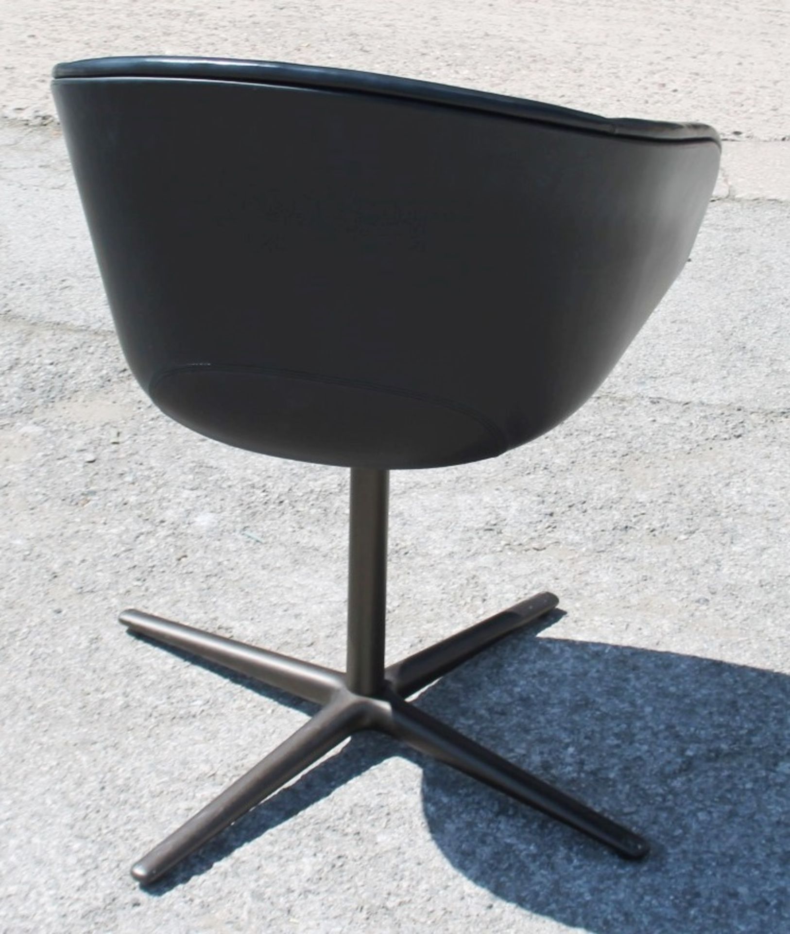 1 x WALTER KNOLL 'Kyo' Genuine Leather Upholstered Chair - Original RRP £1,979 - CL753 - Ref: - Image 5 of 7