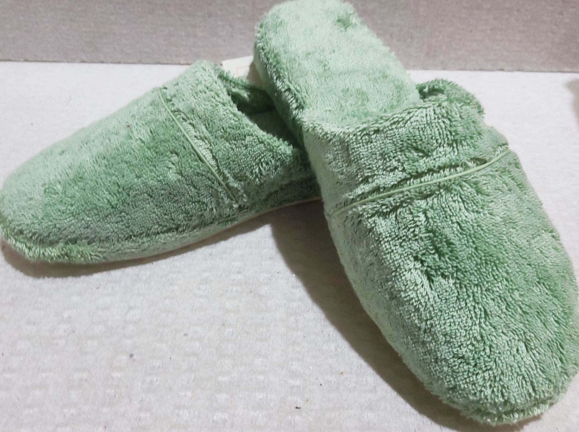 1 x PRATESI Panofole Sage Green Terry Cotton Slippers Size 40/41- RRP: £200.00 - Image 4 of 4