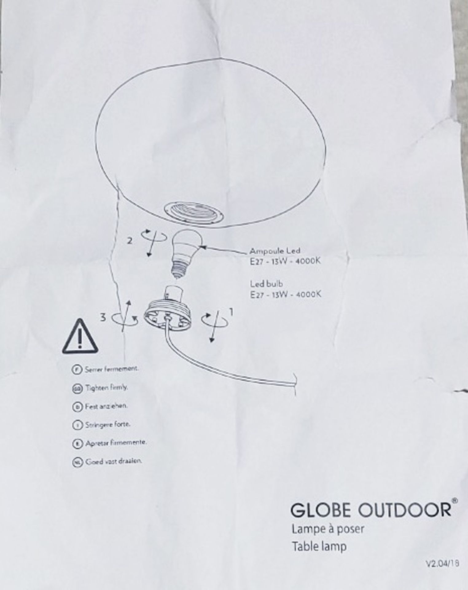 1 x LIGNE ROSET 'Globe' Designer Outdoor Table Lamp - Original Price £285.00 - Image 6 of 8