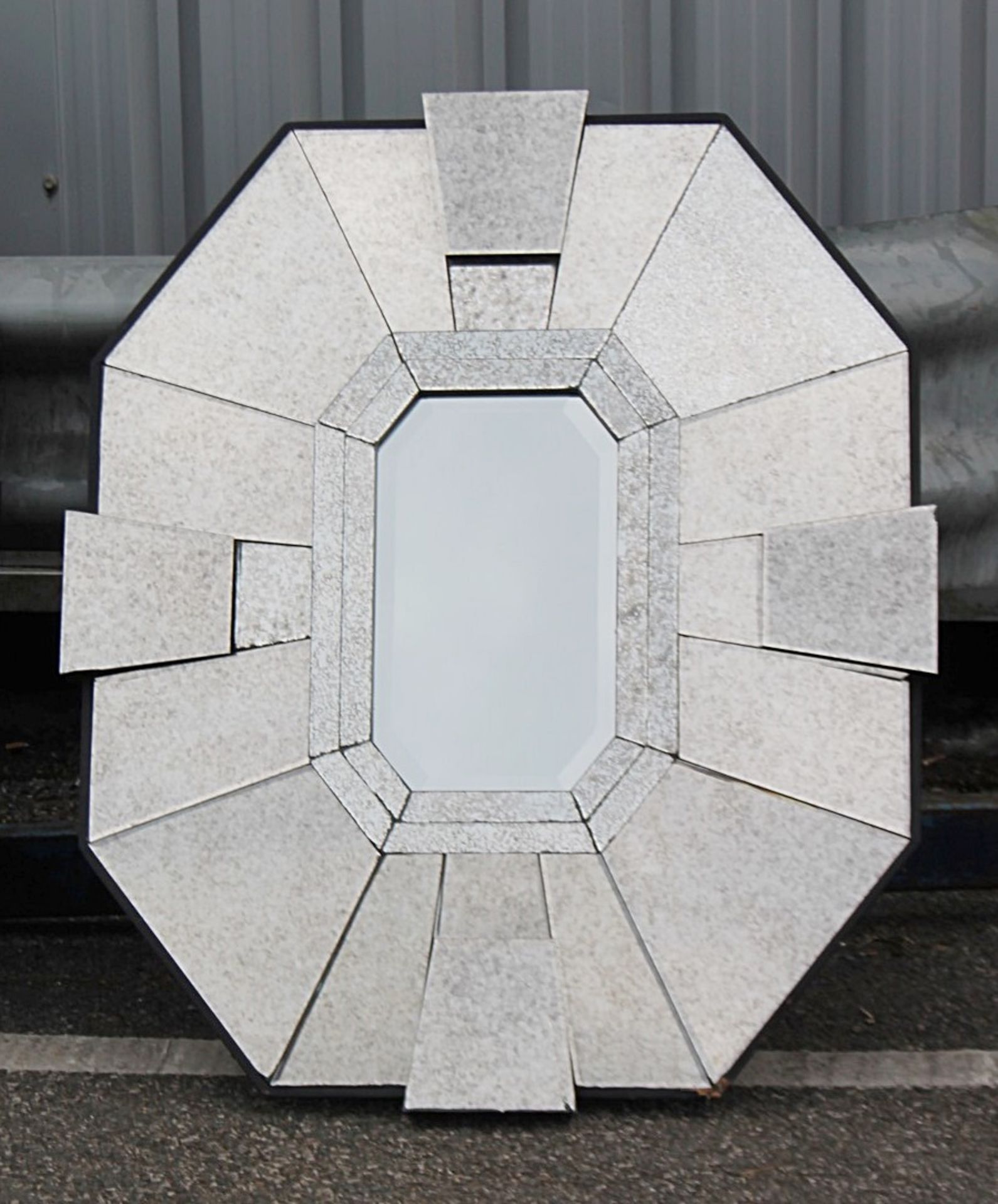 1 x Stylish Bespoke Mirror With An Antiqued Finish - Prestigious Shop Fitting *Check Condition