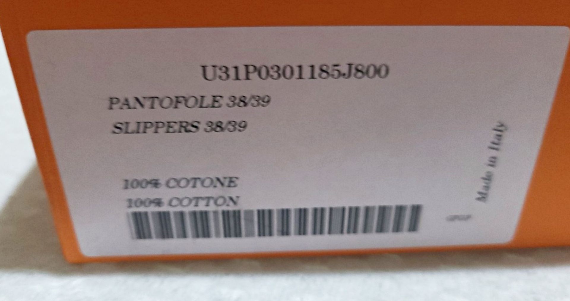1 x PRATESI Panofole Turquoise Terry Cotton Slippers Size 38/39 - Original Price £200.00 - Image 2 of 4
