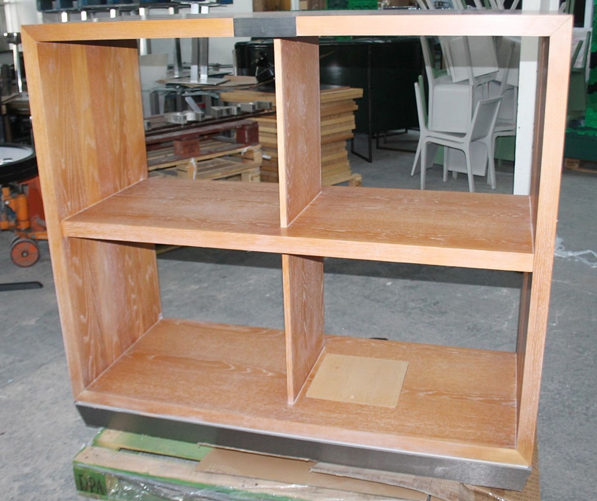 1 x Illuminated Wooden Bookcase / Retail Fixture - Recently Removed From A World-renowned London