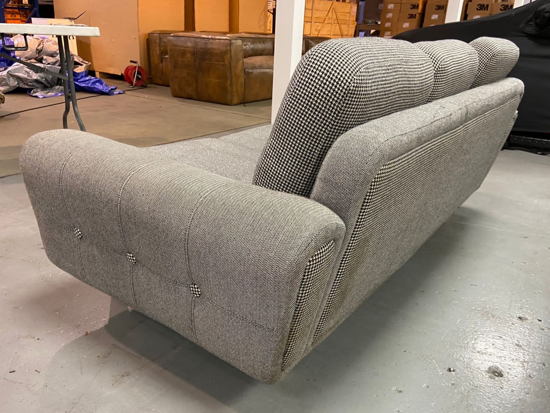 1 x Designer Three Seater Sofa by Muuto - Upholstered in Patterned Fabric - Approx RRP £4,500 - Image 3 of 9