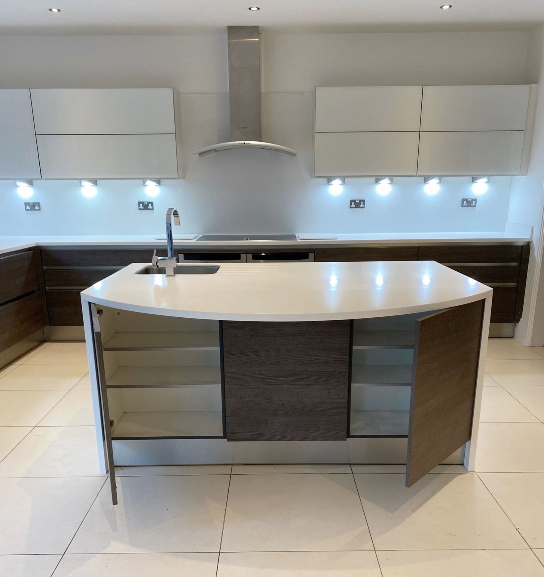 Bespoke Fitted Premium RWK German Kitchen With NEFF Appliances, Corian Worktops And Central Island - Image 7 of 30
