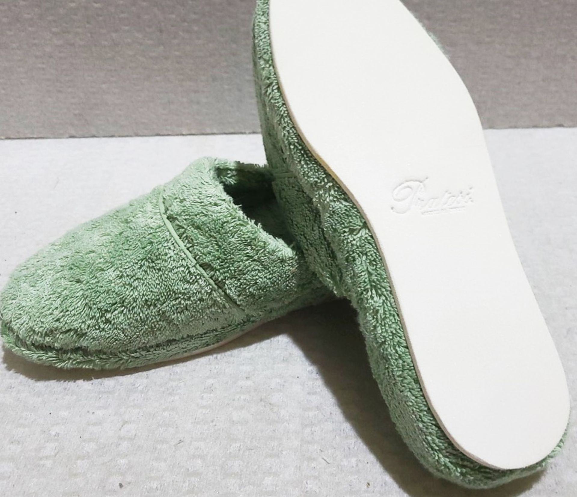 1 x PRATESI Panofole Sage Terry Cotton Slippers Size 38/39 - Original Price £200.00 - Image 4 of 4
