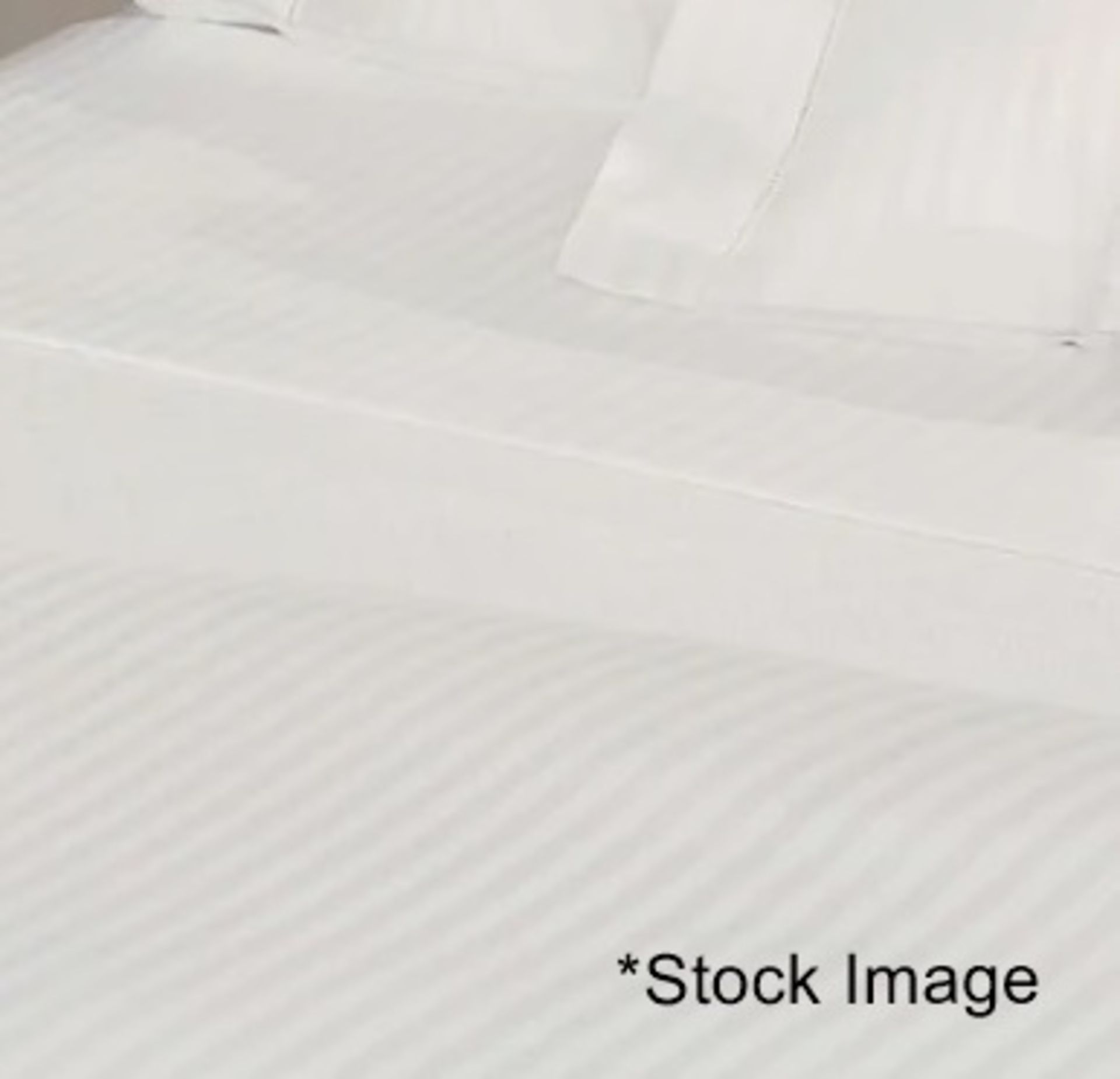 Pair Of PRATESI 'Raso Rigato' Luxury Italian Satin Pillow Shams In Off-White - RRP 50x75cm - £650.00 - Image 3 of 4