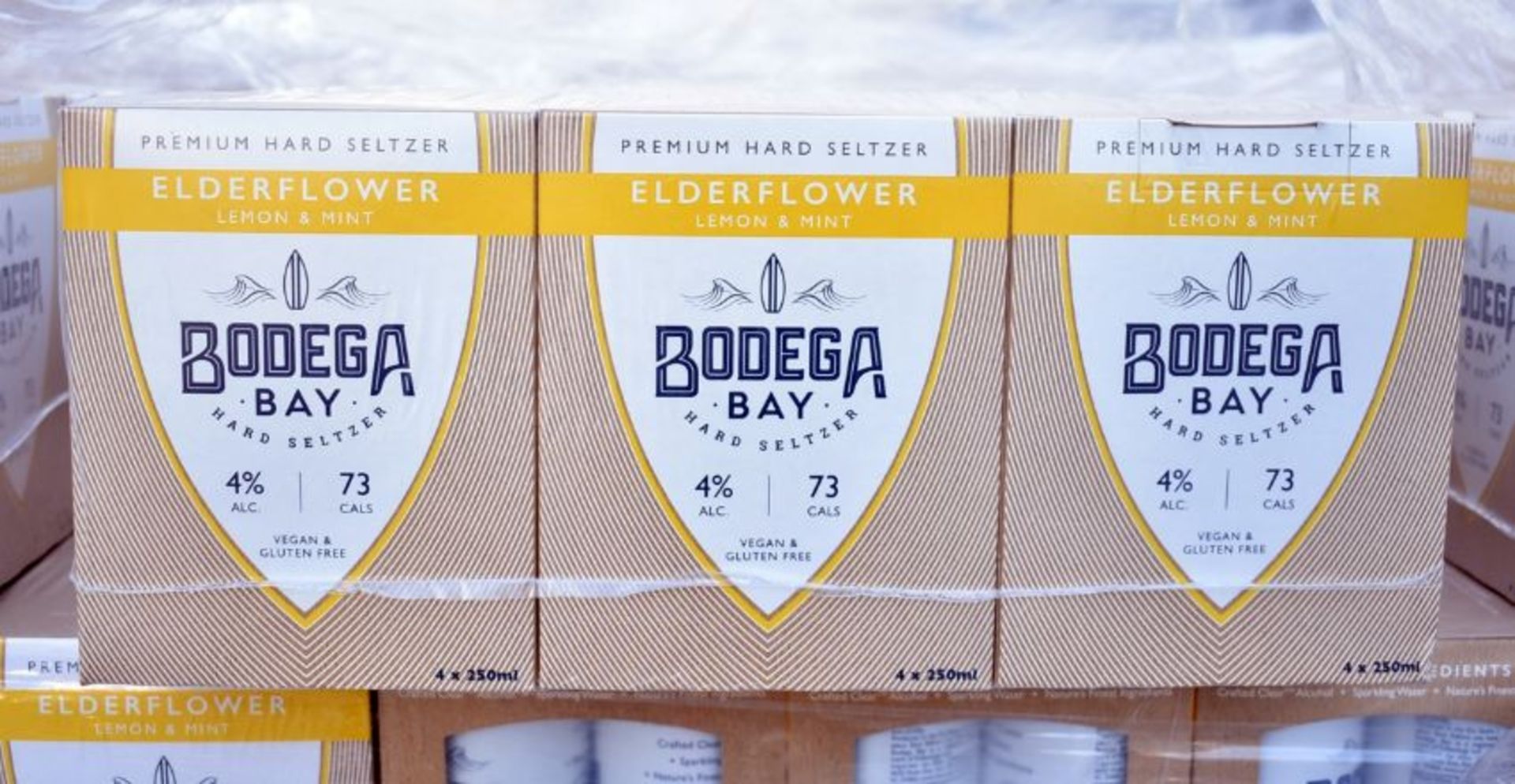 24 x Bodega Bay Hard Seltzer 250ml Alcoholic Sparkling Water Drinks - Elderflower Lemon & Mint - Image 6 of 9