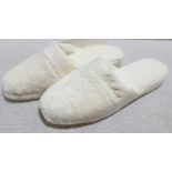 1 x PRATESI Panofole Off White Terry Cotton Slippers Size 40/41 - Original Price £200.00
