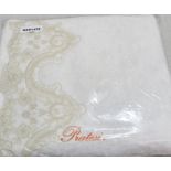 1 x PRATESI 'Fontana Di Trevi' Luxury Italian Hand-embroidered Cotton Bath Mat - RRP £695.00