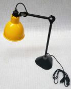 1 x BLUESUNTREE Retro Task Lamp W/ Adjustable Head & Neck With Ball & Socket Base With Ochre Shade