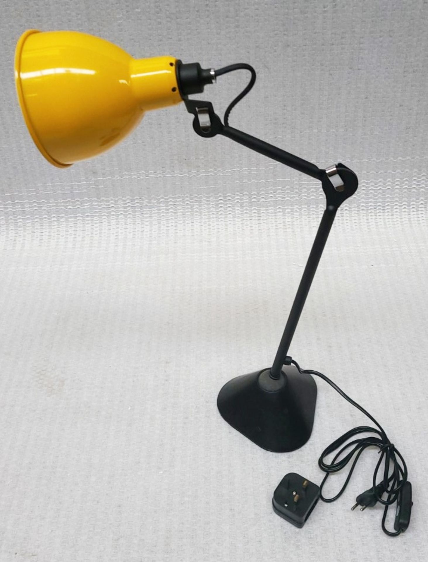 1 x BLUESUNTREE Retro Task Lamp W/ Adjustable Head & Neck With Ball & Socket Base With Ochre Shade - Image 9 of 9