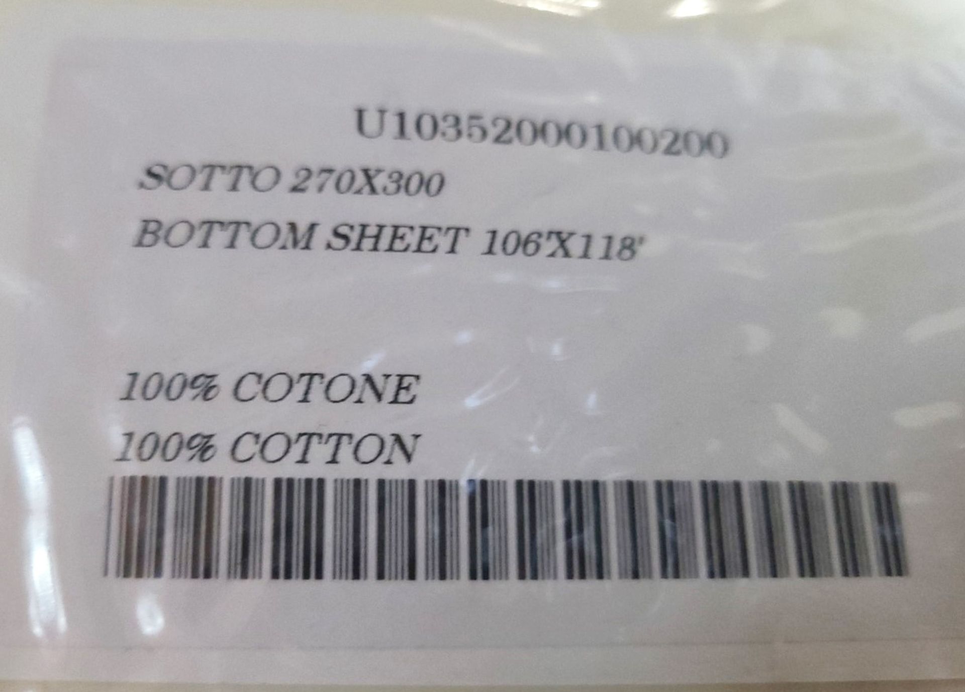1 x PRATESI Cream Luxe Flat Bottom Sheet - Size: 270x300 - Original Price £710.00 - Image 4 of 5