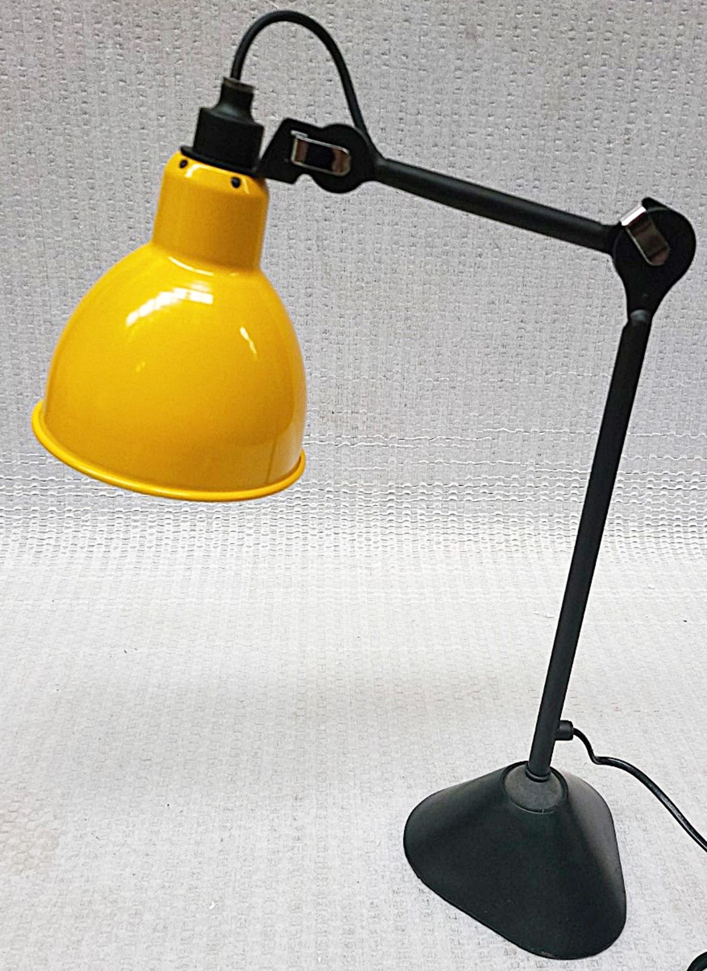 1 x BLUESUNTREE Retro Task Lamp W/ Adjustable Head & Neck With Ball & Socket Base With Ochre Shade